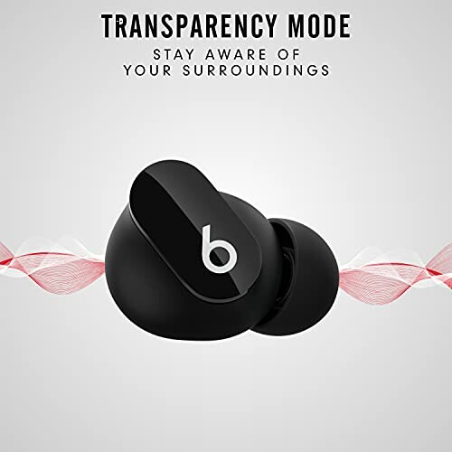 Beats earbuds with transparency mode feature