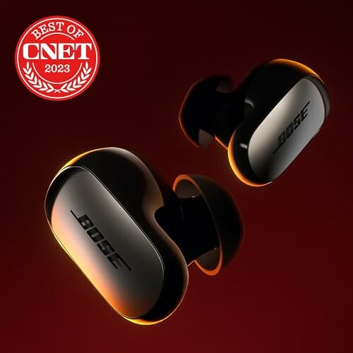 Bose earbuds with Best of CNET 2023 badge