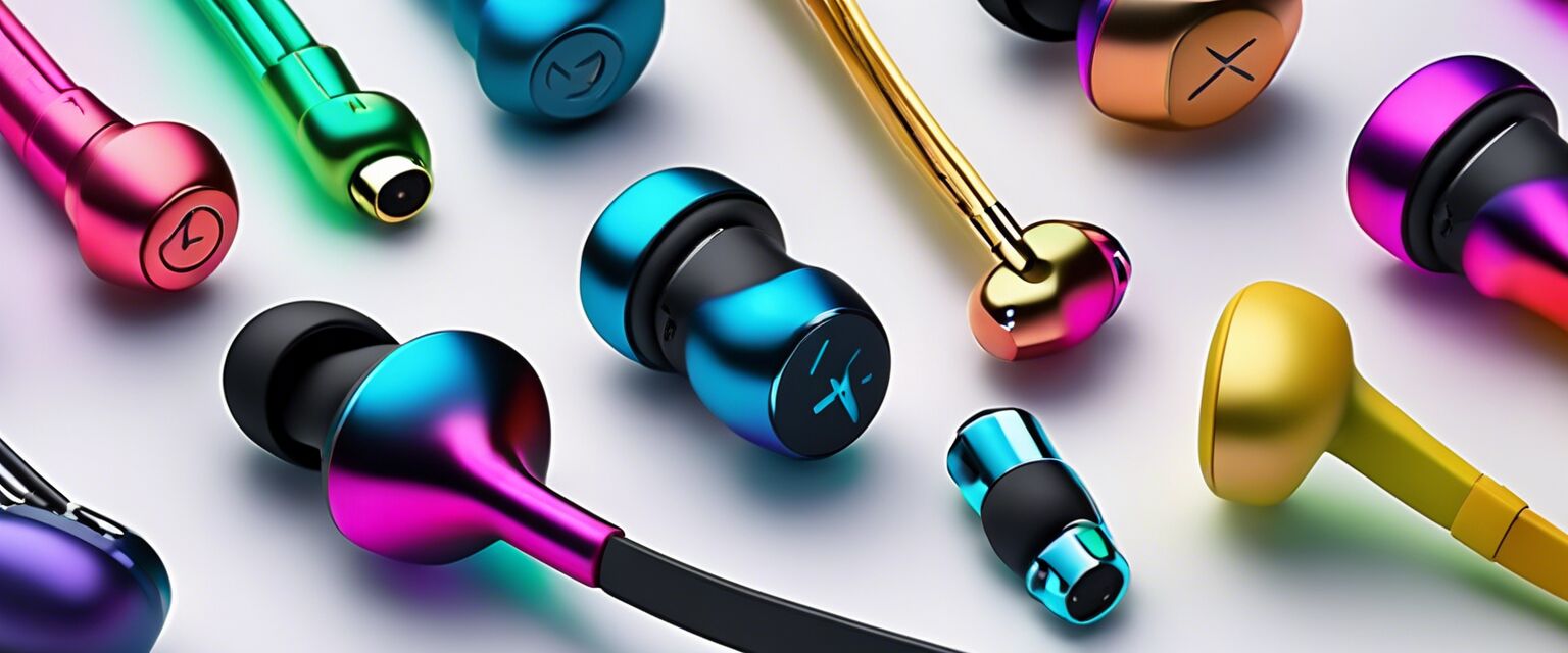 Colorful earbuds comparison