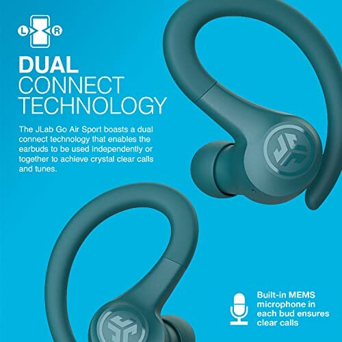 JLab Go Air Sport earbuds with dual connect technology