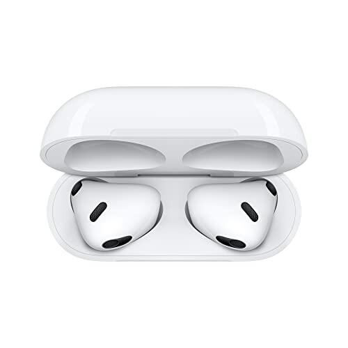 Wireless earbuds in charging case